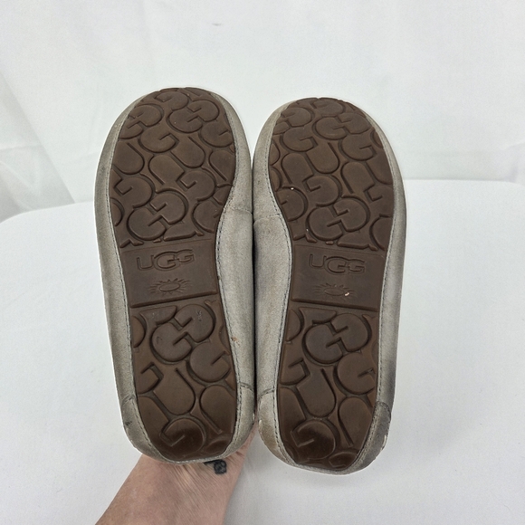 UGG Women's Tan Suede Slippers - Picture 6 of 10